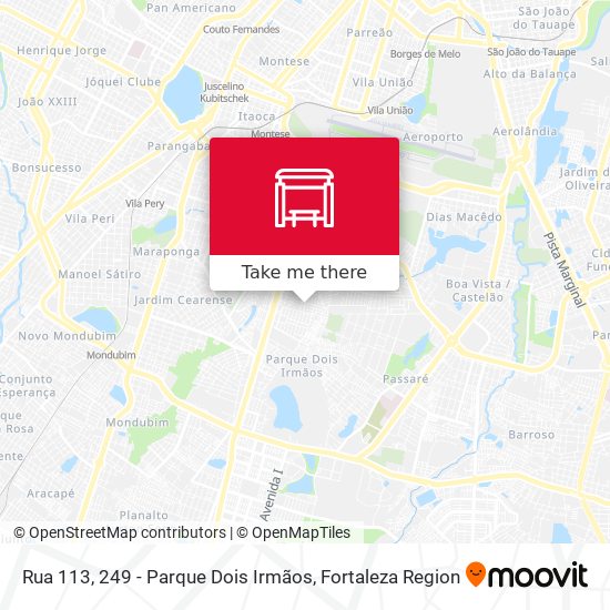 Rua 113, 249 - Parque Dois Irmãos map