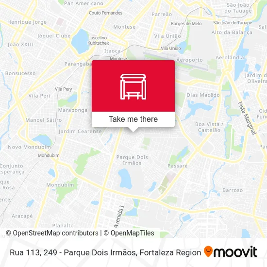 Rua 113, 249 - Parque Dois Irmãos map