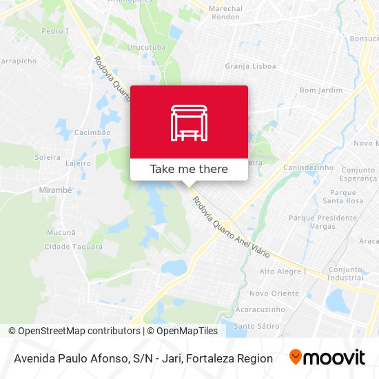 Avenida Paulo Afonso, S / N - Jari map