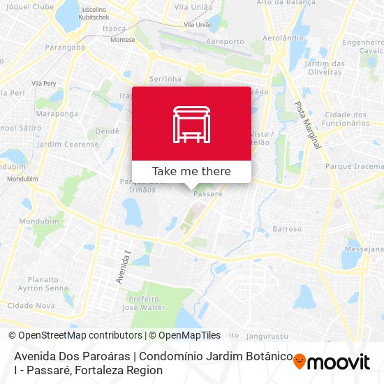Avenida Dos Paroáras | Condomínio Jardim Botânico I - Passaré map
