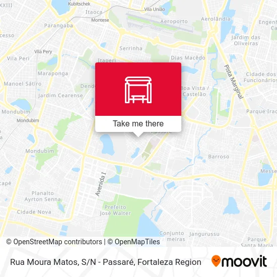 Rua Moura Matos, S/N - Passaré map