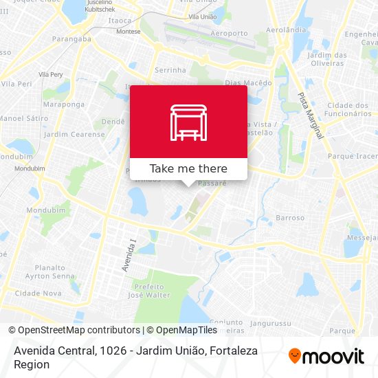 Mapa Avenida Central, 1026 - Jardim União
