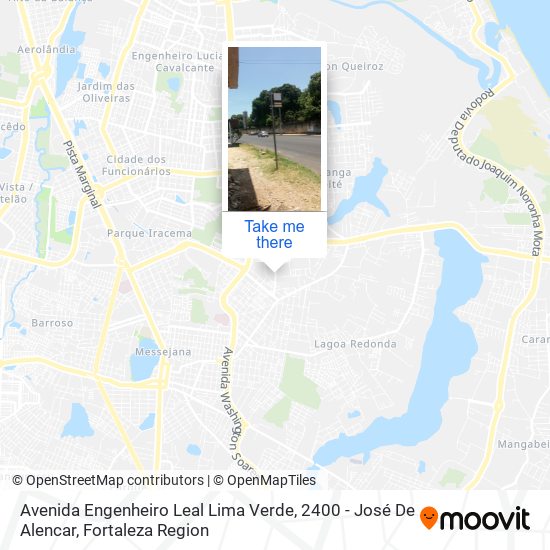 Avenida Engenheiro Leal Lima Verde, 2400 - José De Alencar map