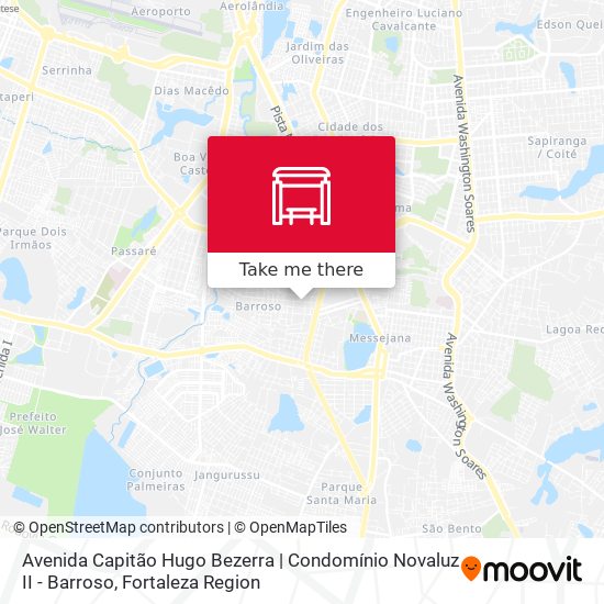 Avenida Capitão Hugo Bezerra | Condomínio Novaluz II - Barroso map