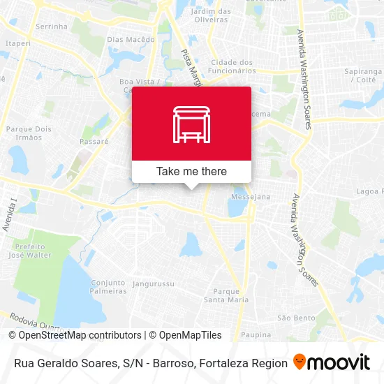 Rua Geraldo Soares, S / N - Barroso map