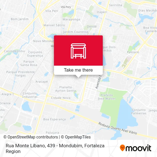 Rua Monte Líbano, 439 - Mondubim map