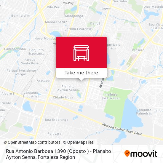 Rua Antonio Barbosa 1390 (Oposto ) - Planalto Ayrton Senna map