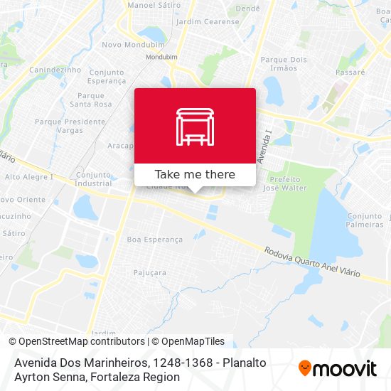 Avenida Dos Marinheiros, 1248-1368 - Planalto Ayrton Senna map