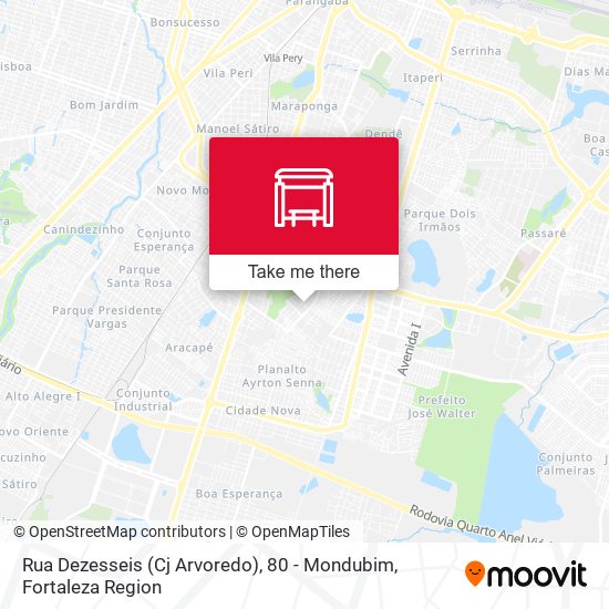 Rua Dezesseis (Cj Arvoredo), 80 - Mondubim map