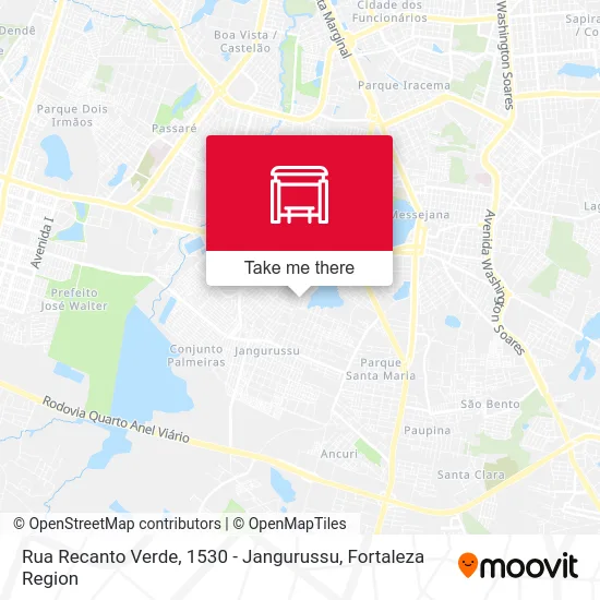 Rua Recanto Verde, 1530 - Jangurussu map