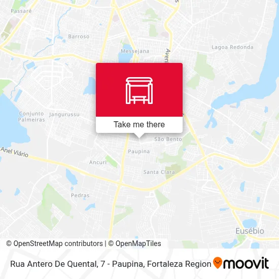 Rua Antero De Quental, 7 - Paupina map