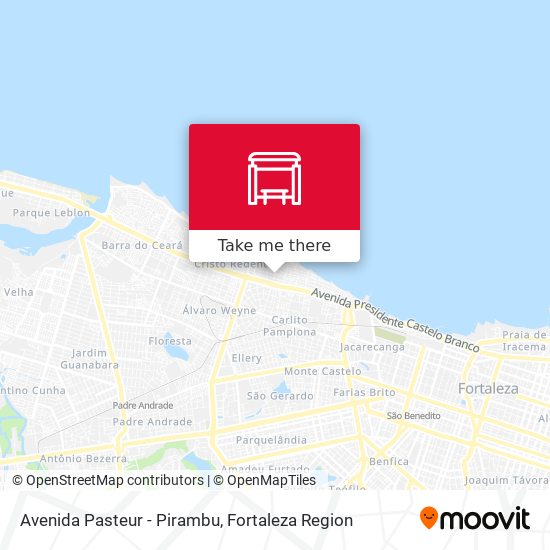Avenida Pasteur - Pirambu map
