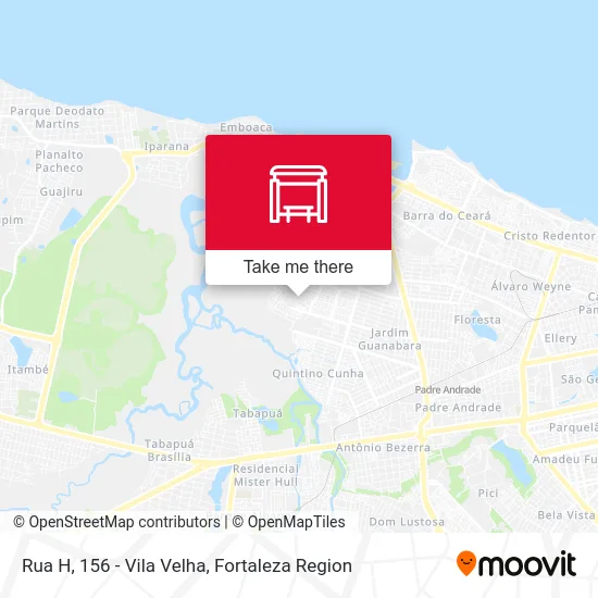 Rua H, 156 - Vila Velha map