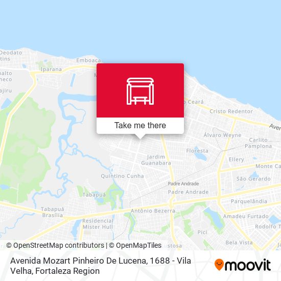 Avenida Mozart Pinheiro De Lucena, 1688 - Vila Velha map