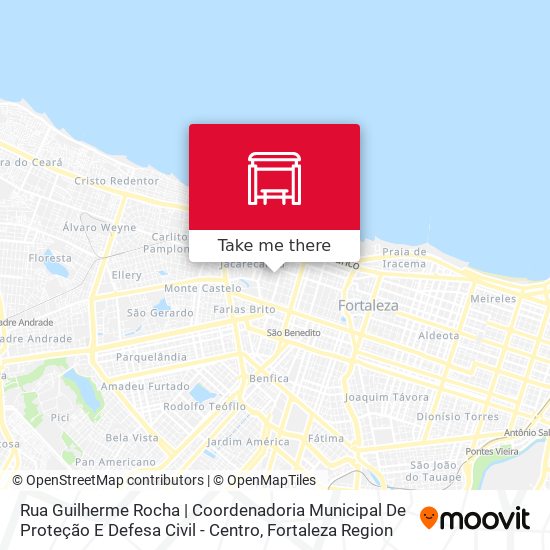 Mapa Rua Guilherme Rocha | Coordenadoria Municipal De Proteção E Defesa Civil - Centro