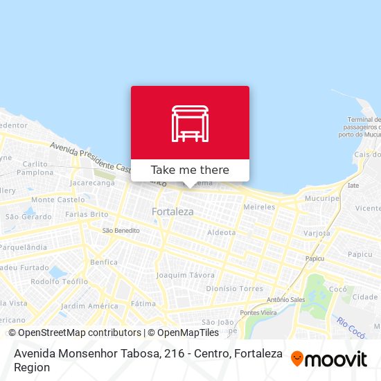 Mapa Avenida Monsenhor Tabosa, 216 - Centro