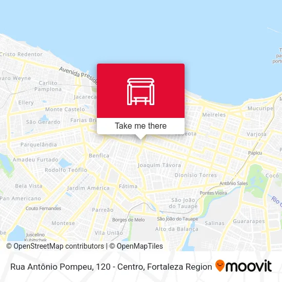 Rua Antônio Pompeu, 120 - Centro map