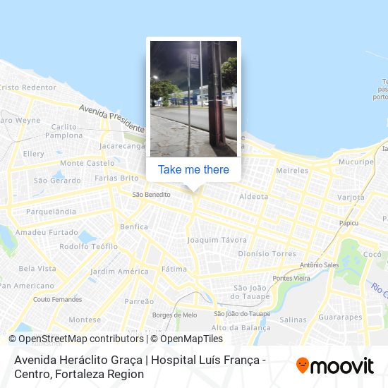 Mapa Avenida Heráclito Graça | Hospital Luís França - Centro