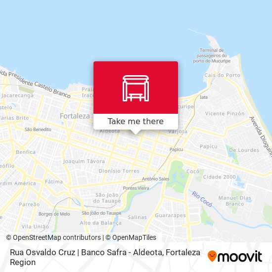 Mapa Rua Osvaldo Cruz | Banco Safra - Aldeota