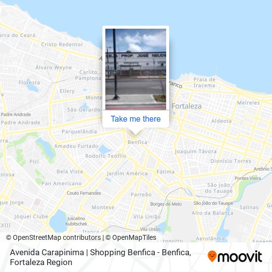 Mapa Avenida Carapinima | Shopping Benfica - Benfica