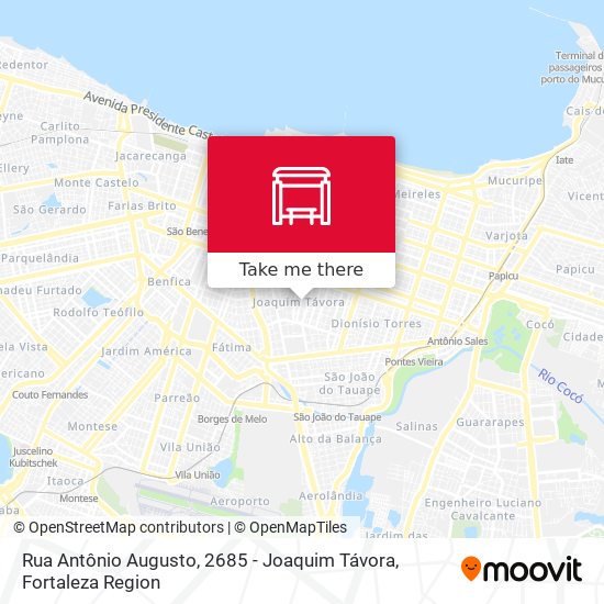 Rua Antônio Augusto, 2685 - Joaquim Távora map