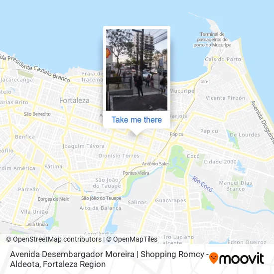 Avenida Desembargador Moreira | Shopping Romcy - Aldeota map
