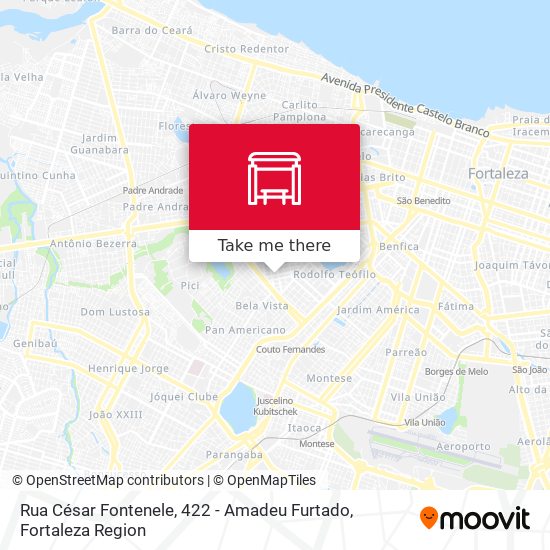 Rua César Fontenele, 422 - Amadeu Furtado map
