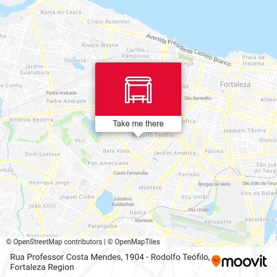 Rua Professor Costa Mendes, 1904 - Rodolfo Teófilo map