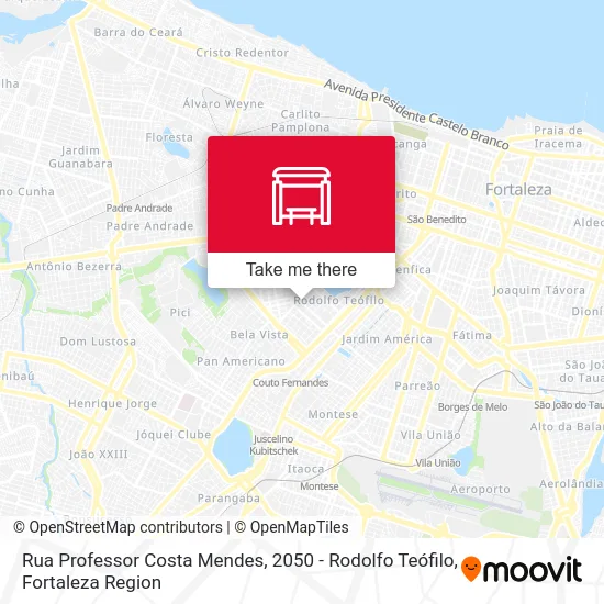 Rua Professor Costa Mendes, 2050 - Rodolfo Teófilo map