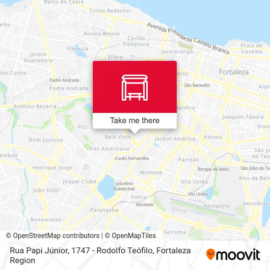 Rua Papi Júnior, 1747 - Rodolfo Teófilo map