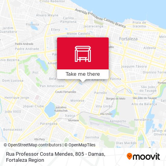 Rua Professor Costa Mendes, 805 - Damas map