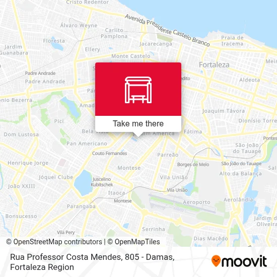 Rua Professor Costa Mendes, 805 - Damas map