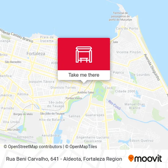 Rua Beni Carvalho, 641 - Aldeota map