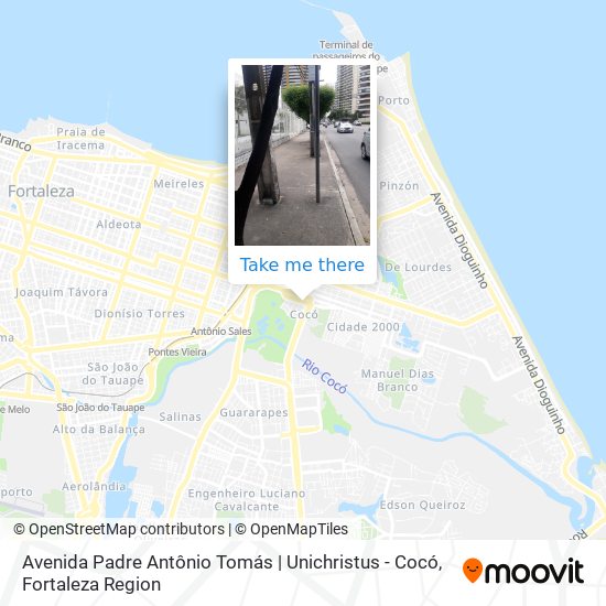 Avenida Padre Antônio Tomás | Unichristus - Cocó map