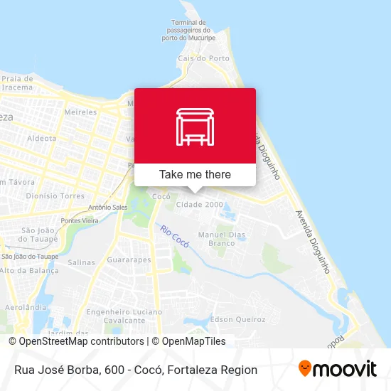 Rua José Borba, 600 - Cocó map