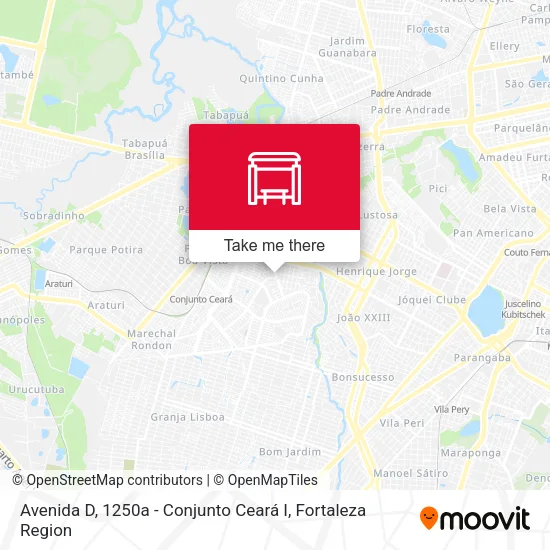 Avenida D, 1250a - Conjunto Ceará I map