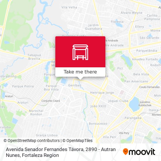 Avenida Senador Fernandes Távora, 2890 - Autran Nunes map