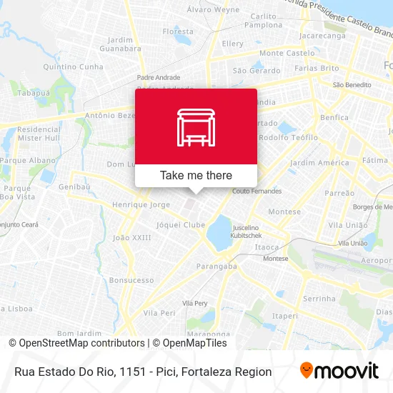 Rua Estado Do Rio, 1151 - Pici map