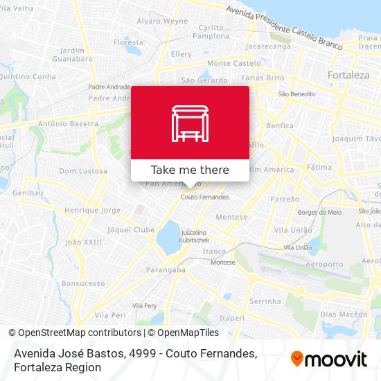 Avenida José Bastos, 4999 - Couto Fernandes map