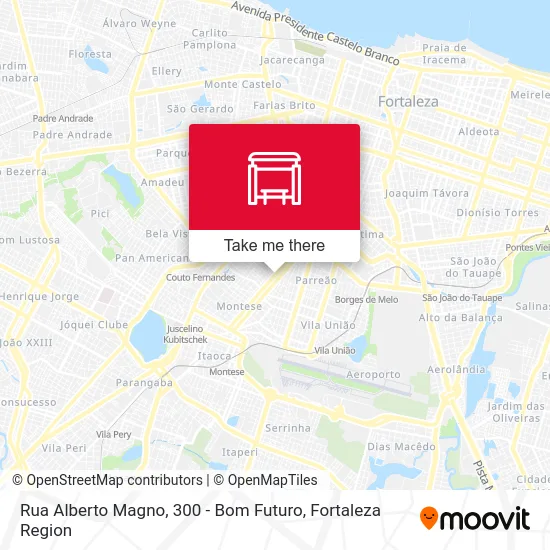 Rua Alberto Magno, 300 - Bom Futuro map