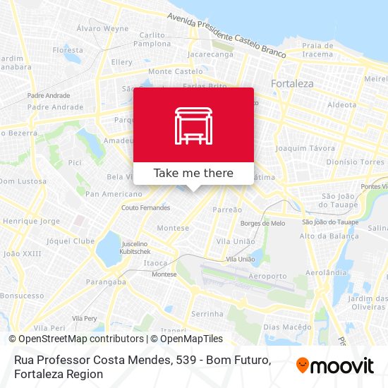 Rua Professor Costa Mendes, 539 - Bom Futuro map