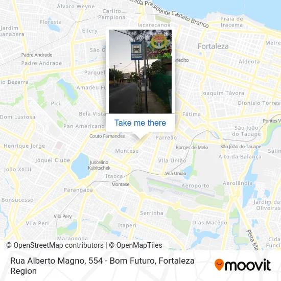 Rua Alberto Magno, 554 - Bom Futuro map