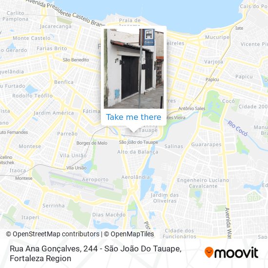 Rua Ana Gonçalves, 244 - São João Do Tauape map