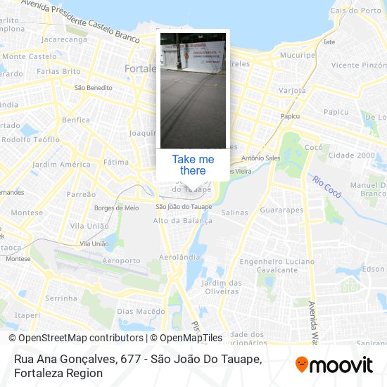 Mapa Rua Ana Gonçalves, 677 - São João Do Tauape