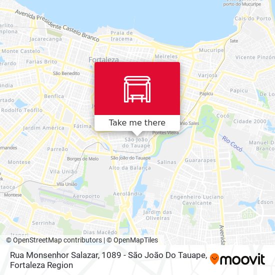 Rua Monsenhor Salazar, 1089 - São João Do Tauape map