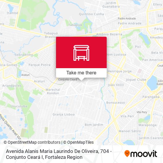 Avenida Alanis Maria Laurindo De Oliveira, 704 - Conjunto Ceará I map