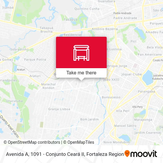 Avenida A, 1091 - Conjunto Ceará II map