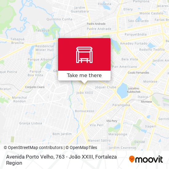 Avenida Porto Velho, 763 - João XXIII map