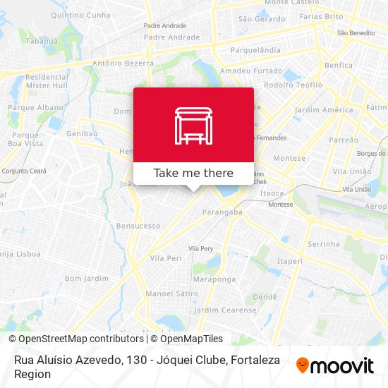 Rua Aluísio Azevedo, 130 - Jóquei Clube map