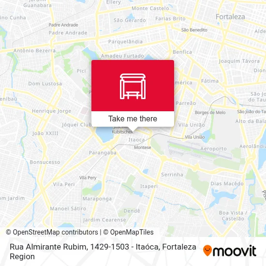Rua Almirante Rubim, 1429-1503 - Itaóca map